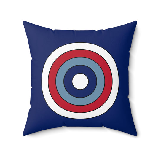 Falkland Islands Retro Target Cushion Pillow