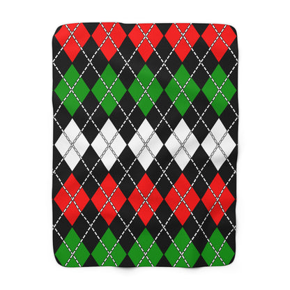 Sudan Retro Argyle Blanket Throw