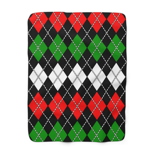 Sudan Retro Argyle Blanket Throw