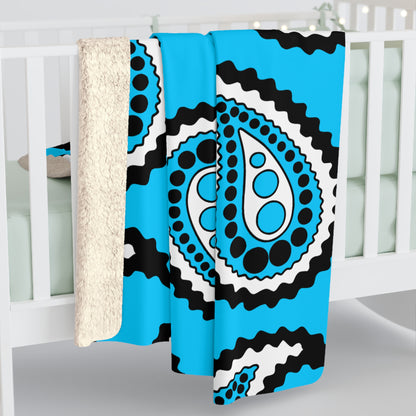 Botswana Retro Paisley Blanket Throw