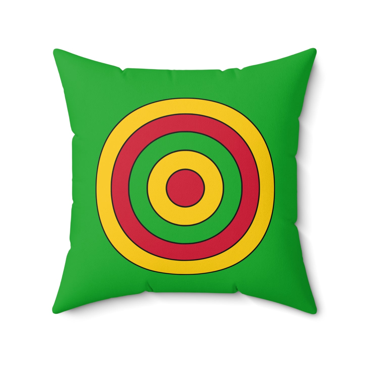 Sao Tome And Principe Retro Target Cushion Pillow