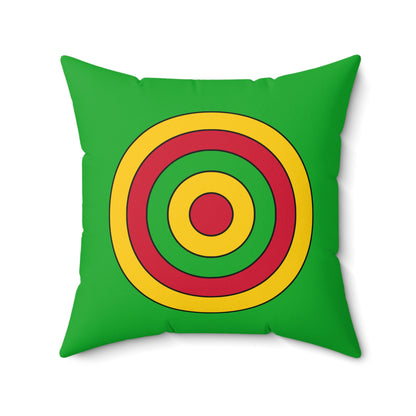 Sao Tome And Principe Retro Target Cushion Pillow