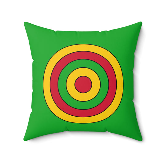 Sao Tome And Principe Retro Target Cushion Pillow