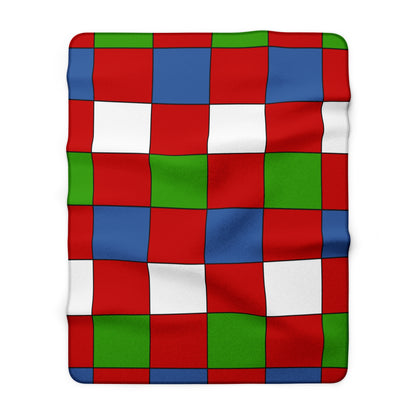 Namibia Retro Check Blanket Throw