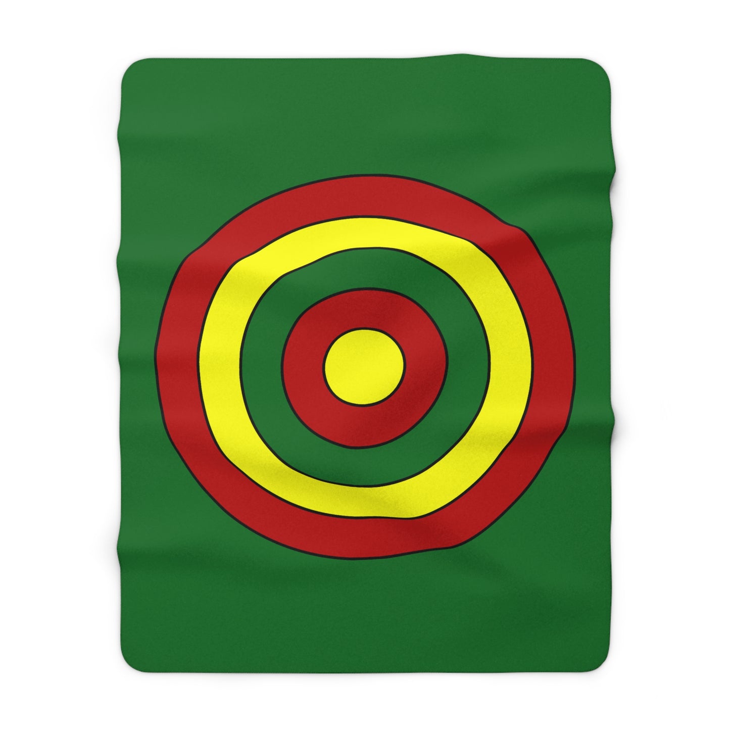 Senegal Retro Target Blanket Throw