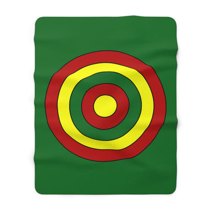 Senegal Retro Target Blanket Throw