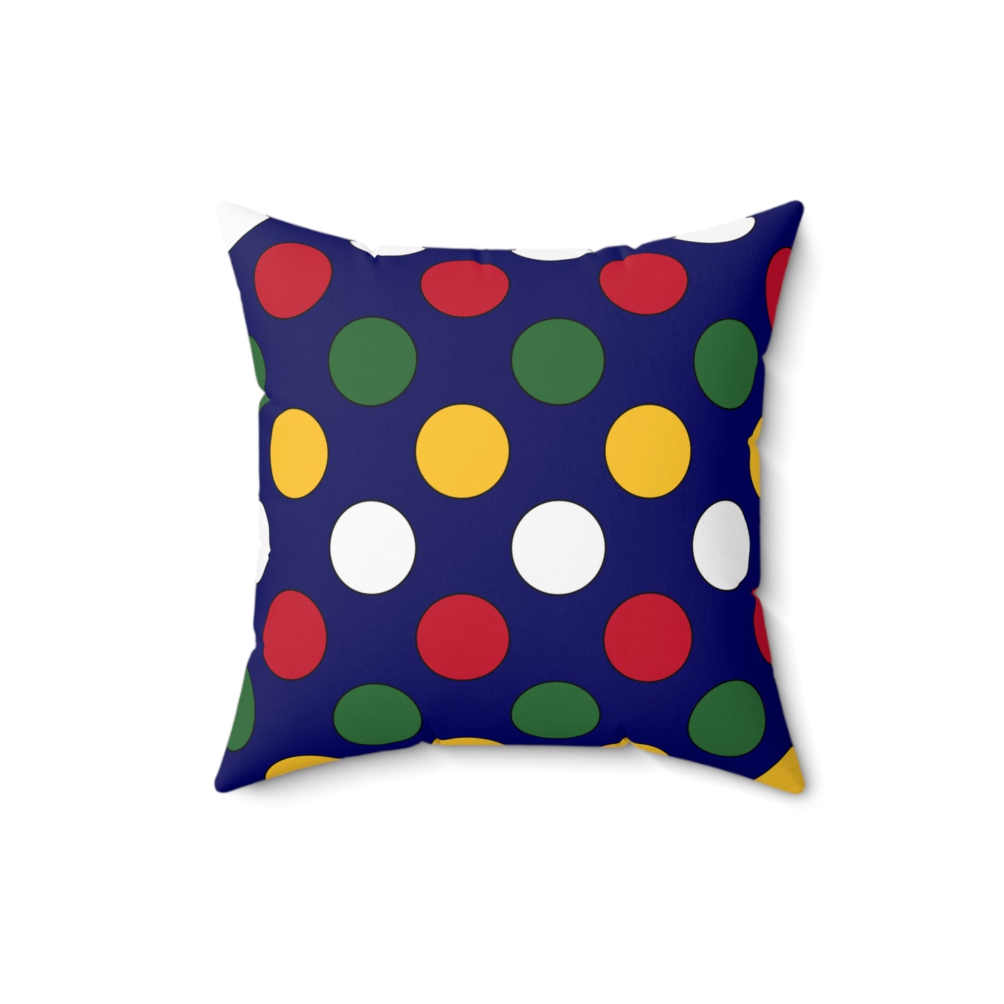 British Virgin Islands Retro Polka Dots Cushion Pillow