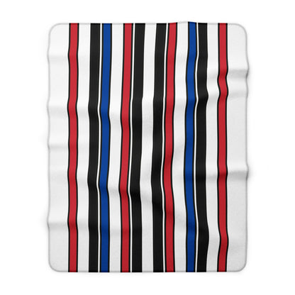 Republic Of Korea Retro Stripes Blanket Throw