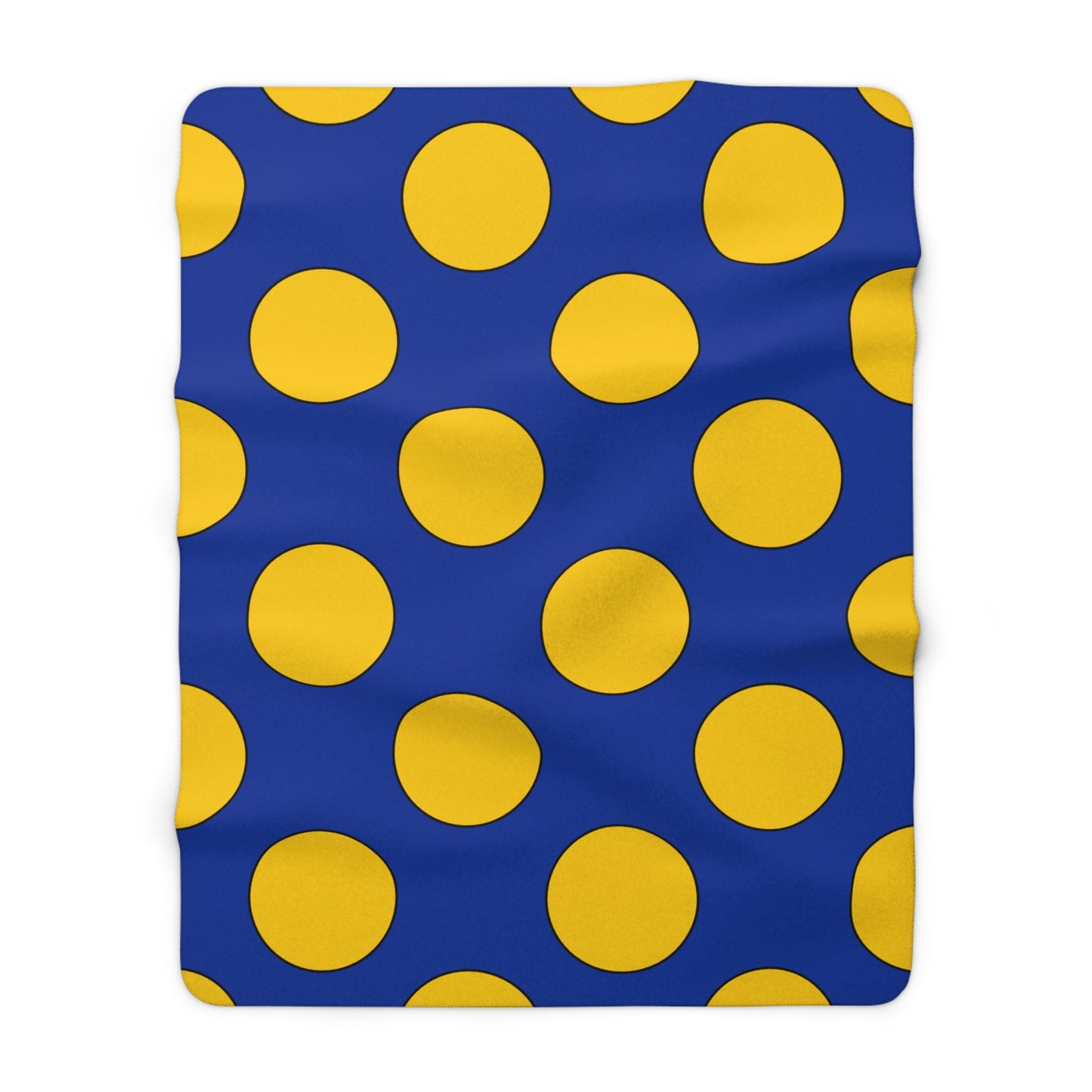 European Union Retro Polka Dots Blanket Throw