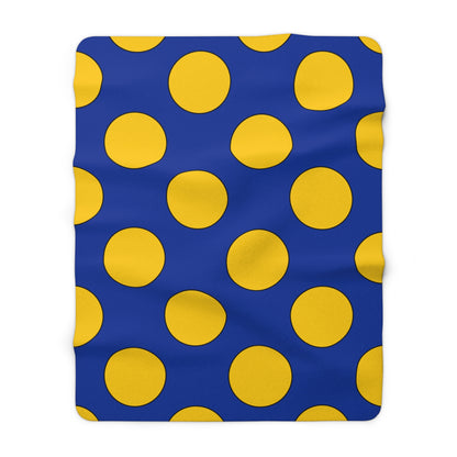 European Union Retro Polka Dots Blanket Throw