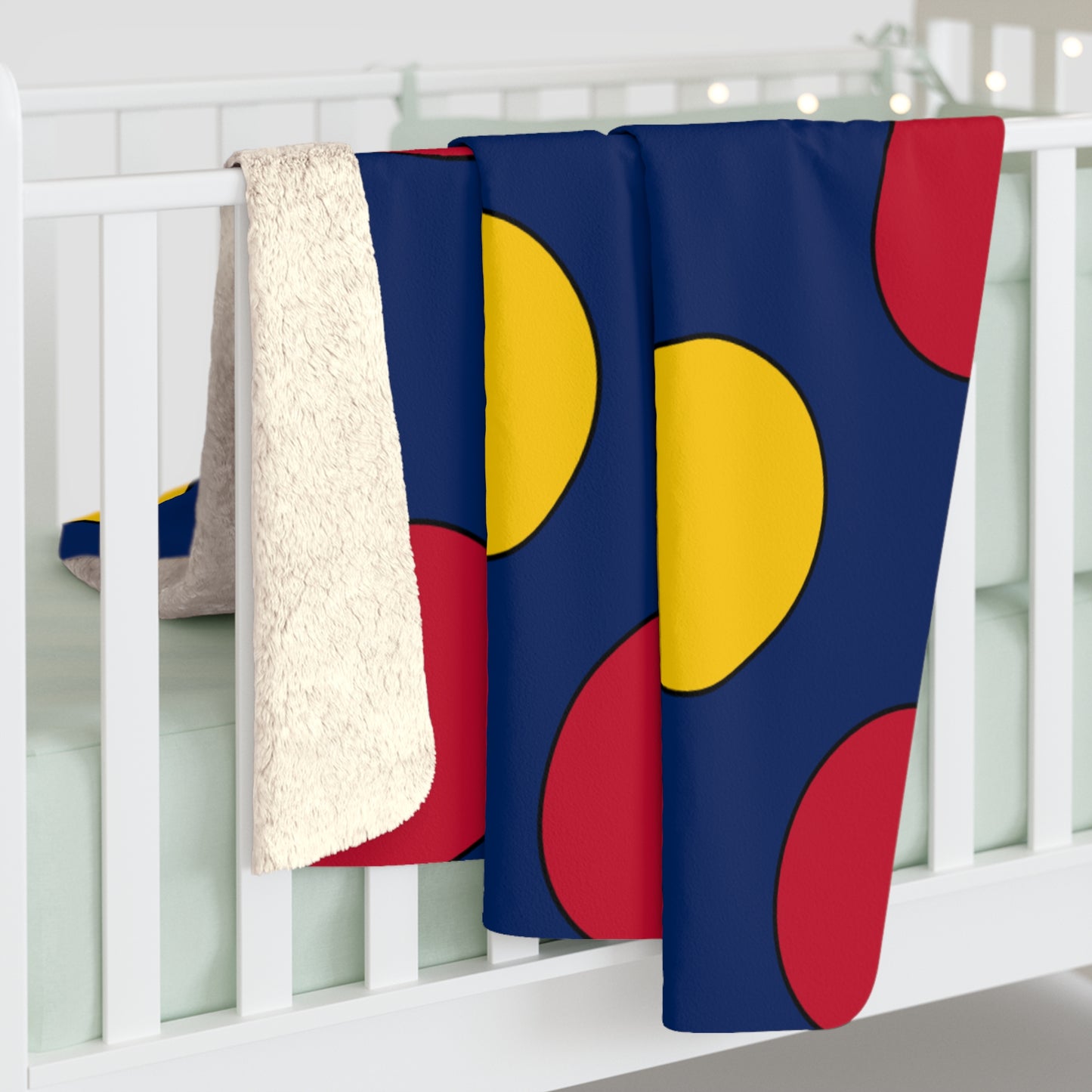 Chad Retro Polka Dots Blanket Throw