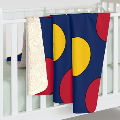 Chad Retro Polka Dots Blanket Throw