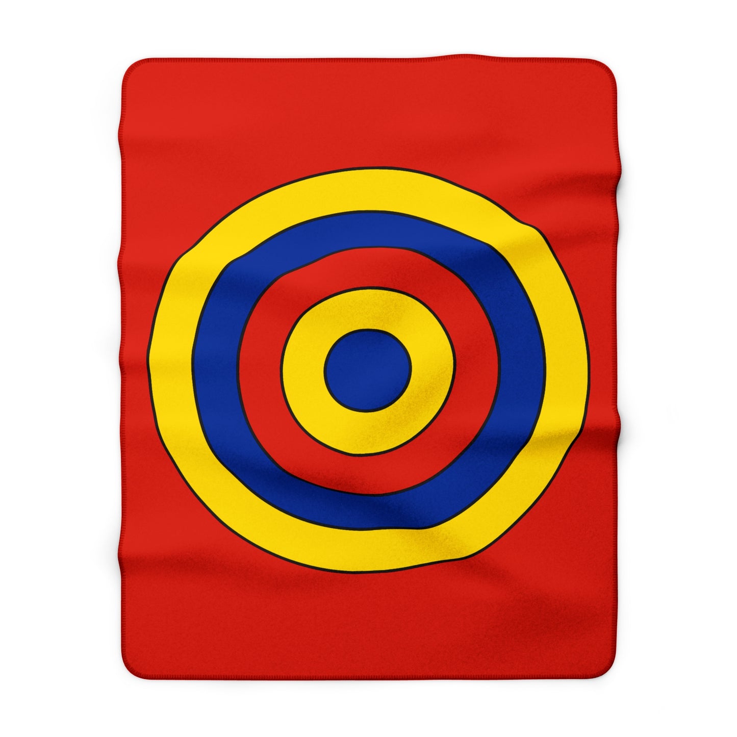 Romania Retro Target Blanket Throw