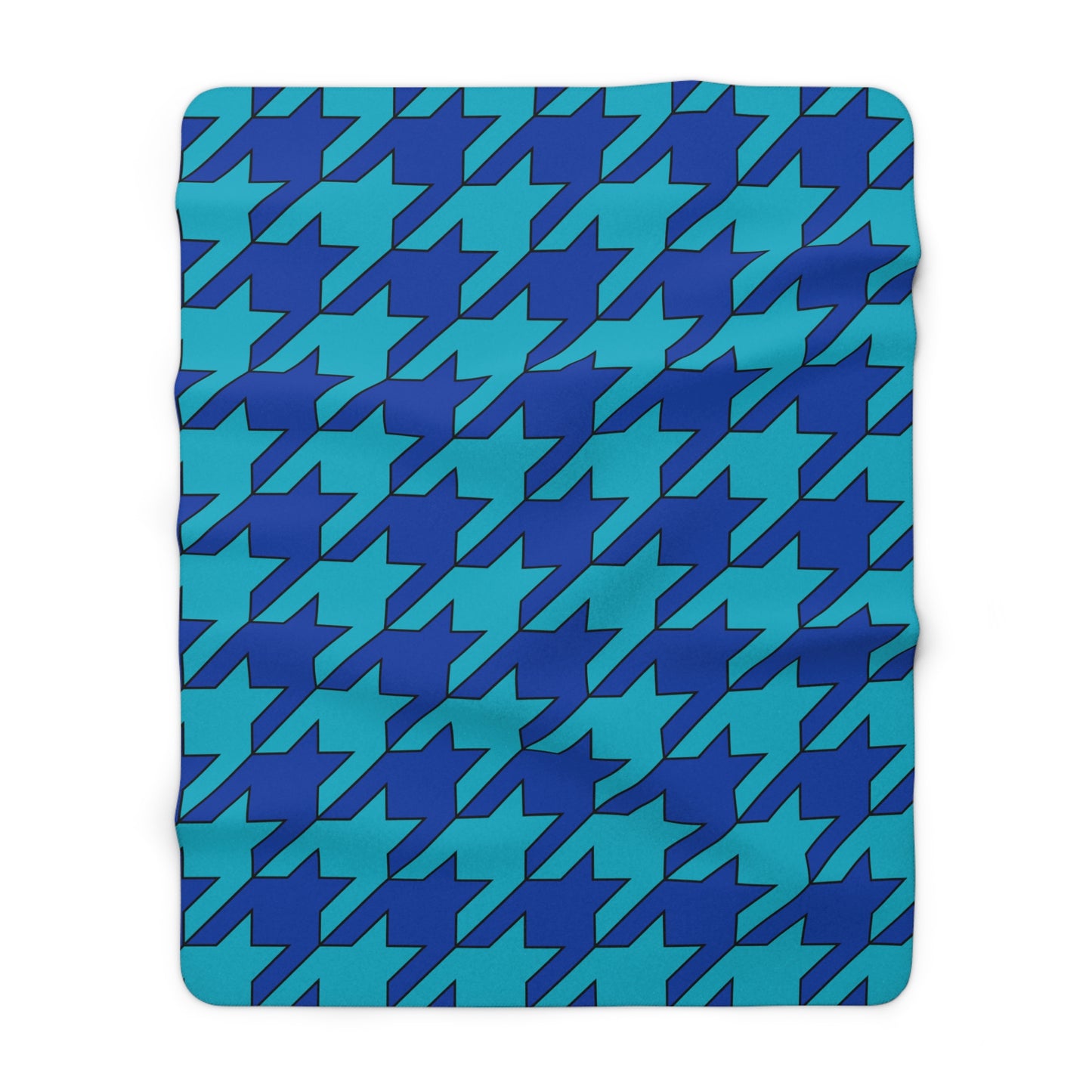 Pacific Islands Retro Houndstooth Blanket Throw