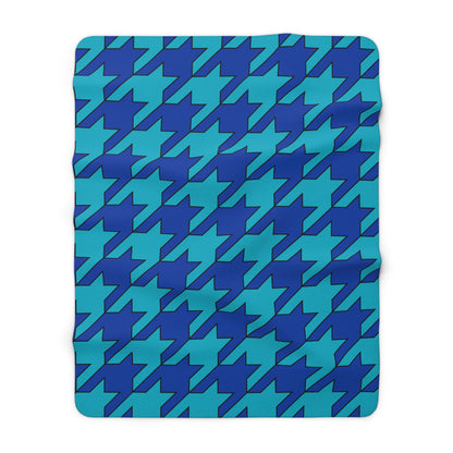 Pacific Islands Retro Houndstooth Blanket Throw