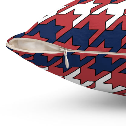 United States of America (USA) Retro Houndstooth Cushion Pillow