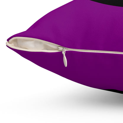 Purple, Black Retro Target Cushion Pillow