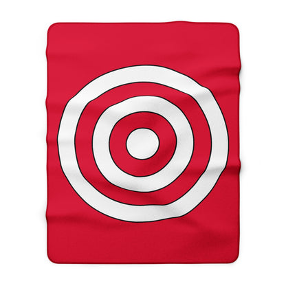 Poland Retro Target Blanket Throw