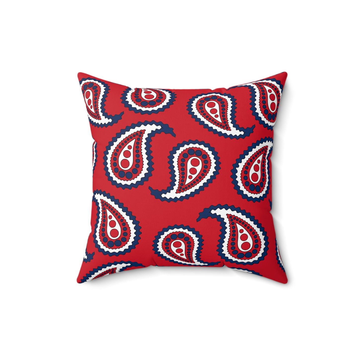 Dominican Republic Retro Paisley Cushion Pillow