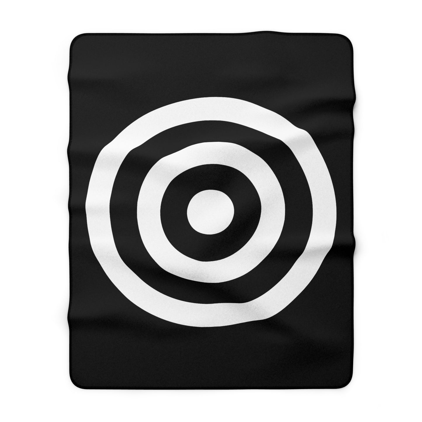 Black, White Retro Target Blanket Throw