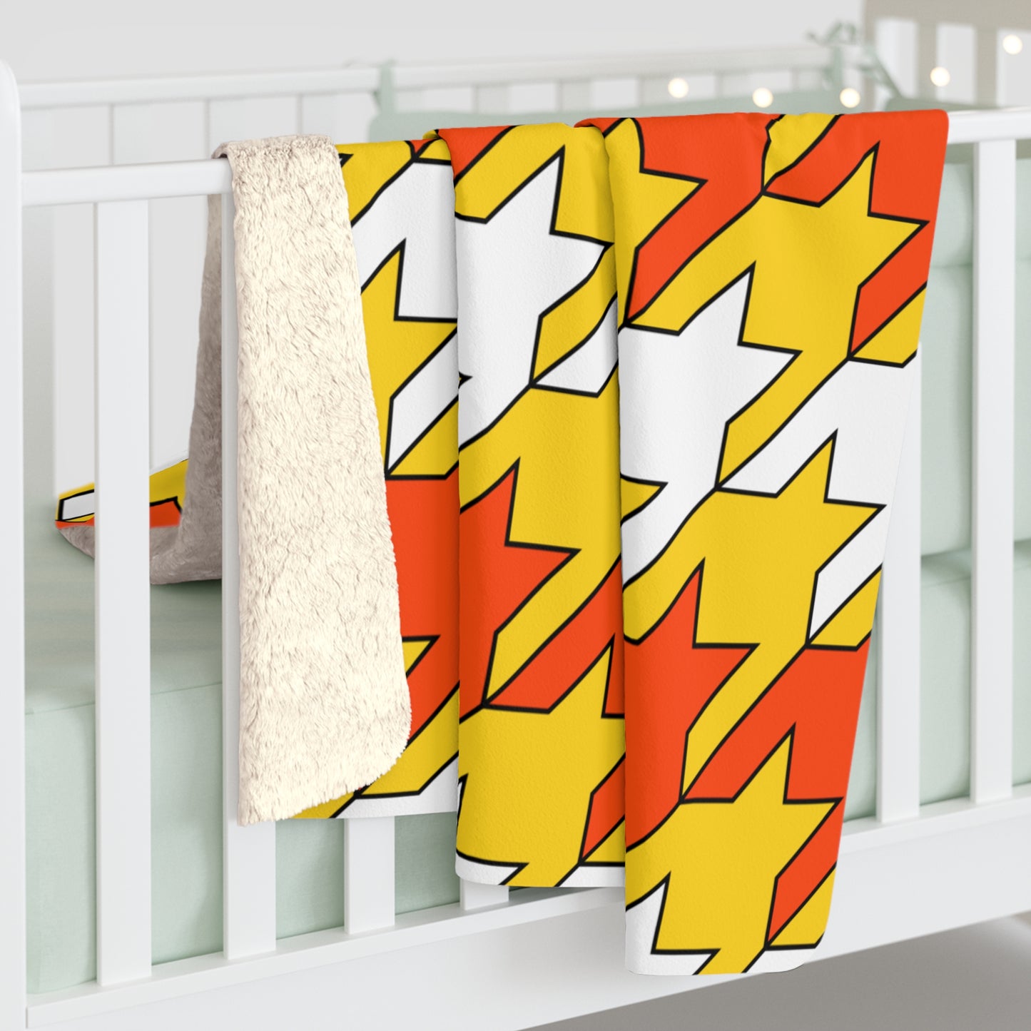 Bhutan Retro Houndstooth Blanket Throw