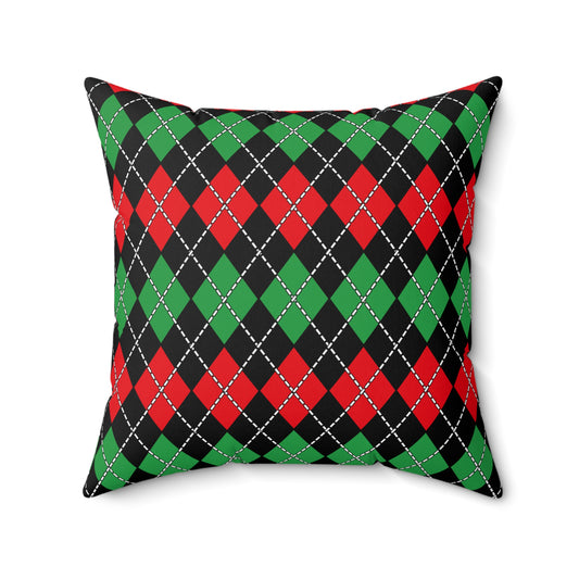 Libya Retro Argyle Cushion Pillow