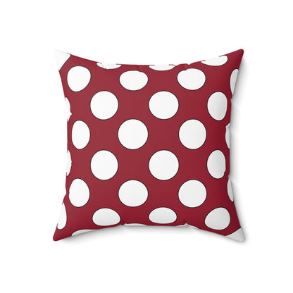 Latvia Retro Polka Dots Cushion Pillow