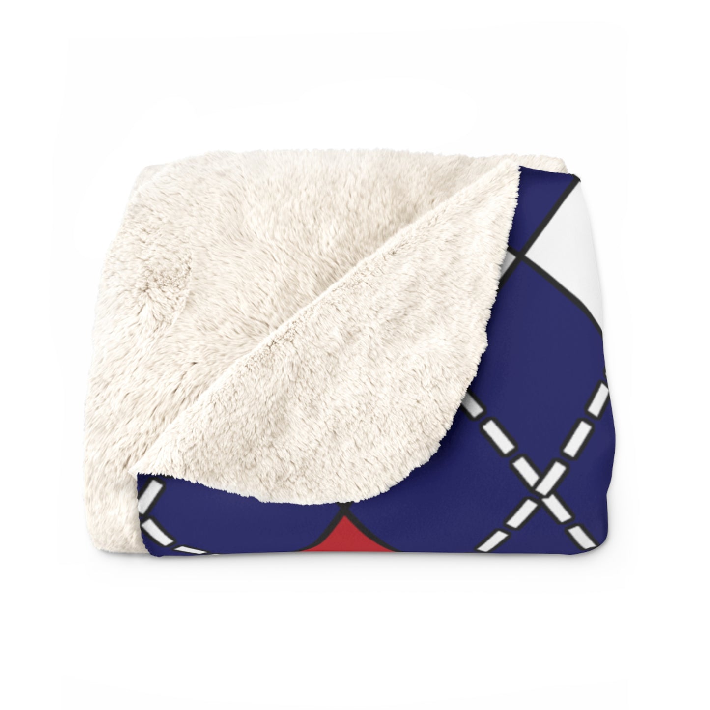American Samoa Retro Argyle Blanket Throw