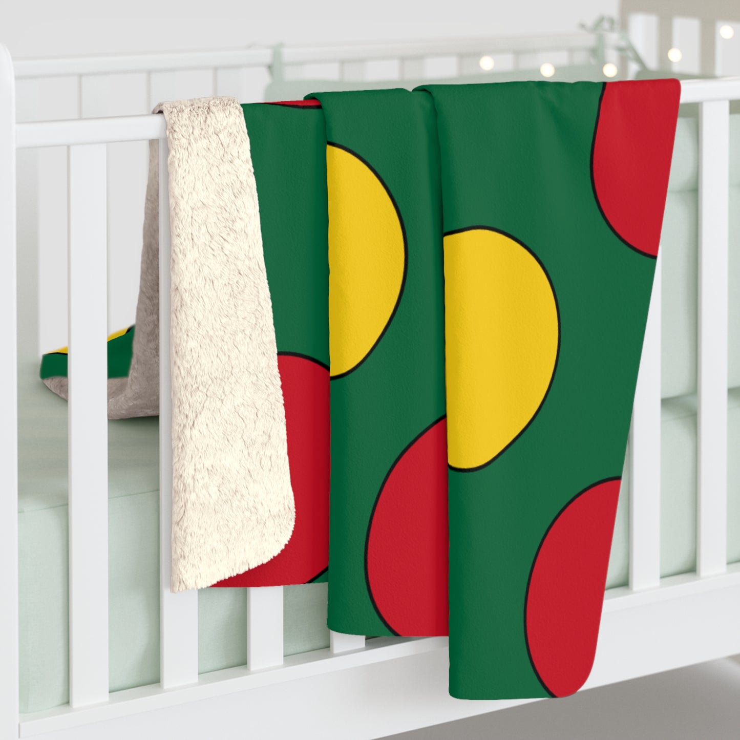 Ghana Retro Polka Dots Blanket Throw