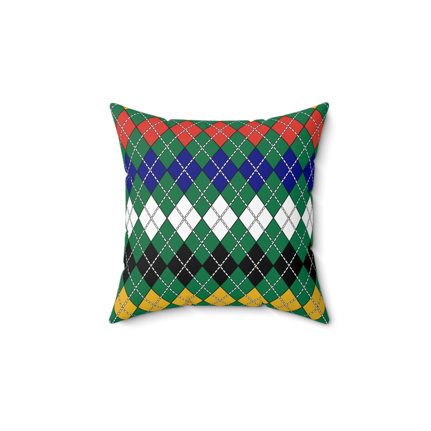 South Africa Retro Argyle Cushion Pillow