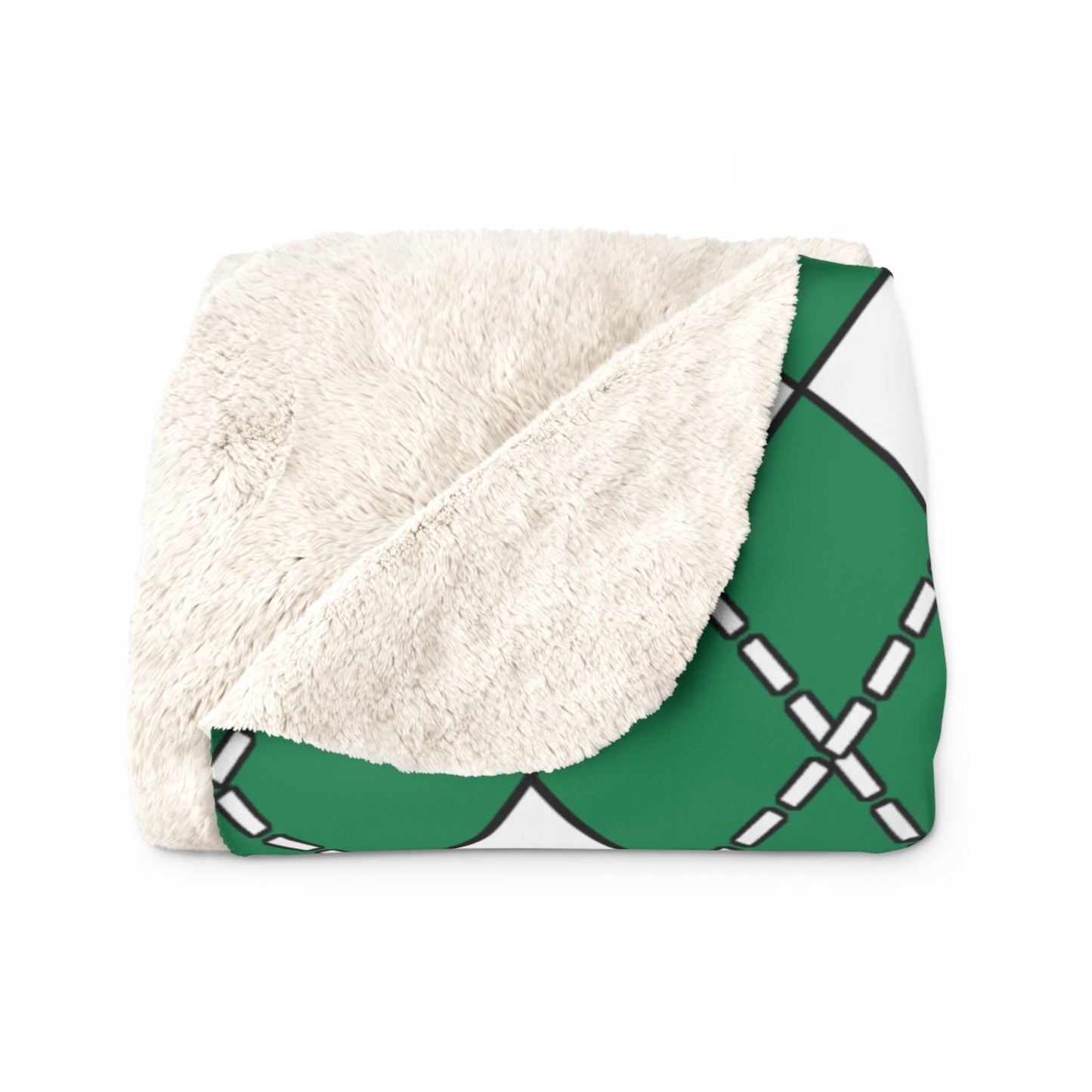 Nigeria Retro Argyle Blanket Throw