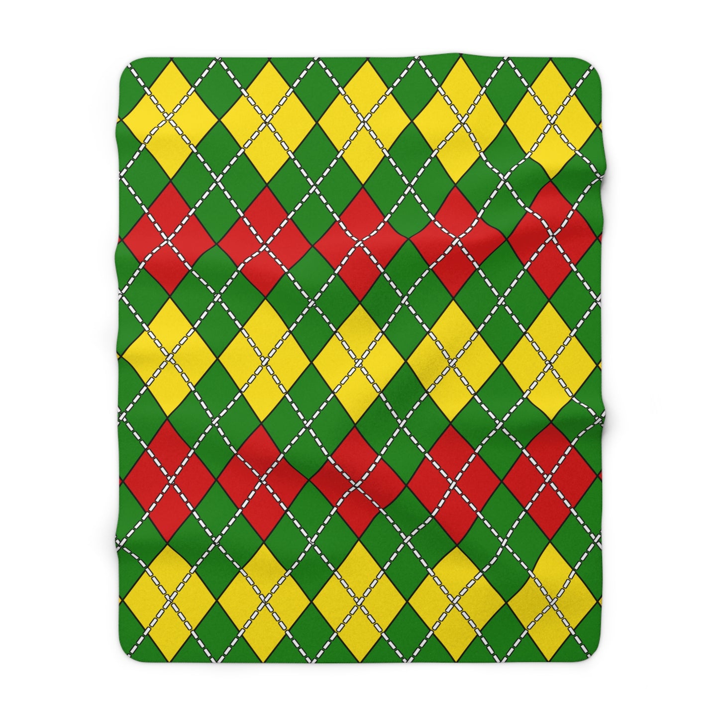 Togo Retro Argyle Blanket Throw