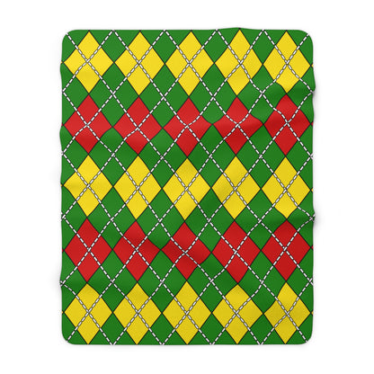 Togo Retro Argyle Blanket Throw
