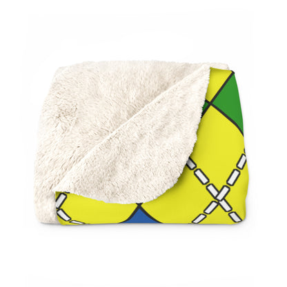 Saint Vincent And The Grenadines Retro Argyle Blanket Throw
