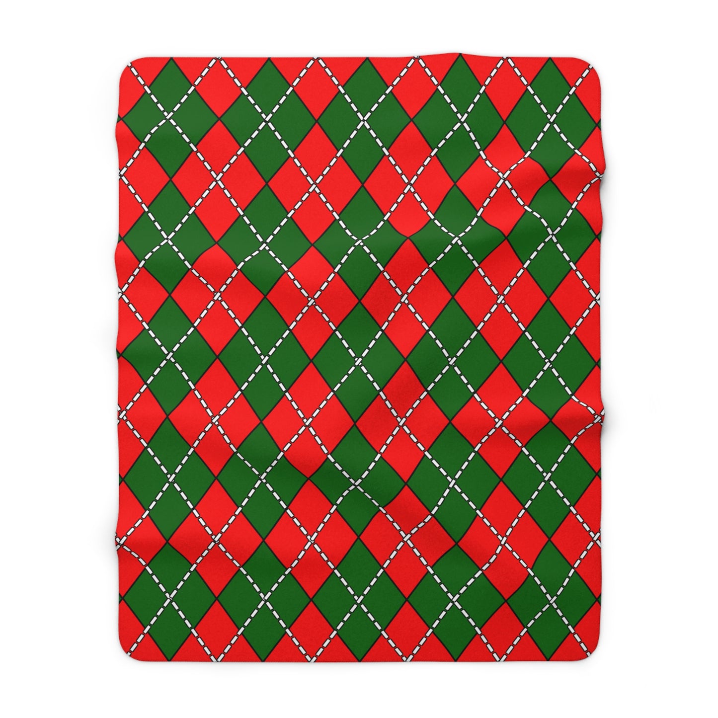 Portugal Retro Argyle Blanket Throw