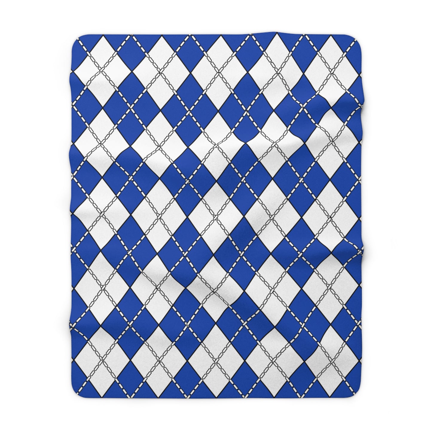 El Salvador Retro Argyle Blanket Throw