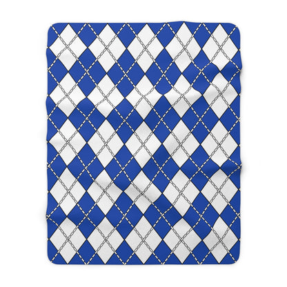 El Salvador Retro Argyle Blanket Throw