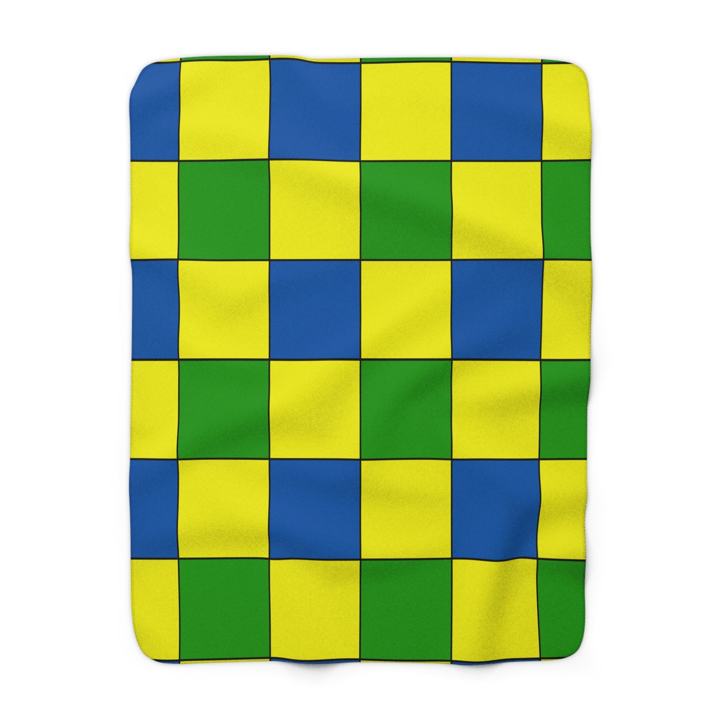 Saint Vincent And The Grenadines Retro Check Blanket Throw