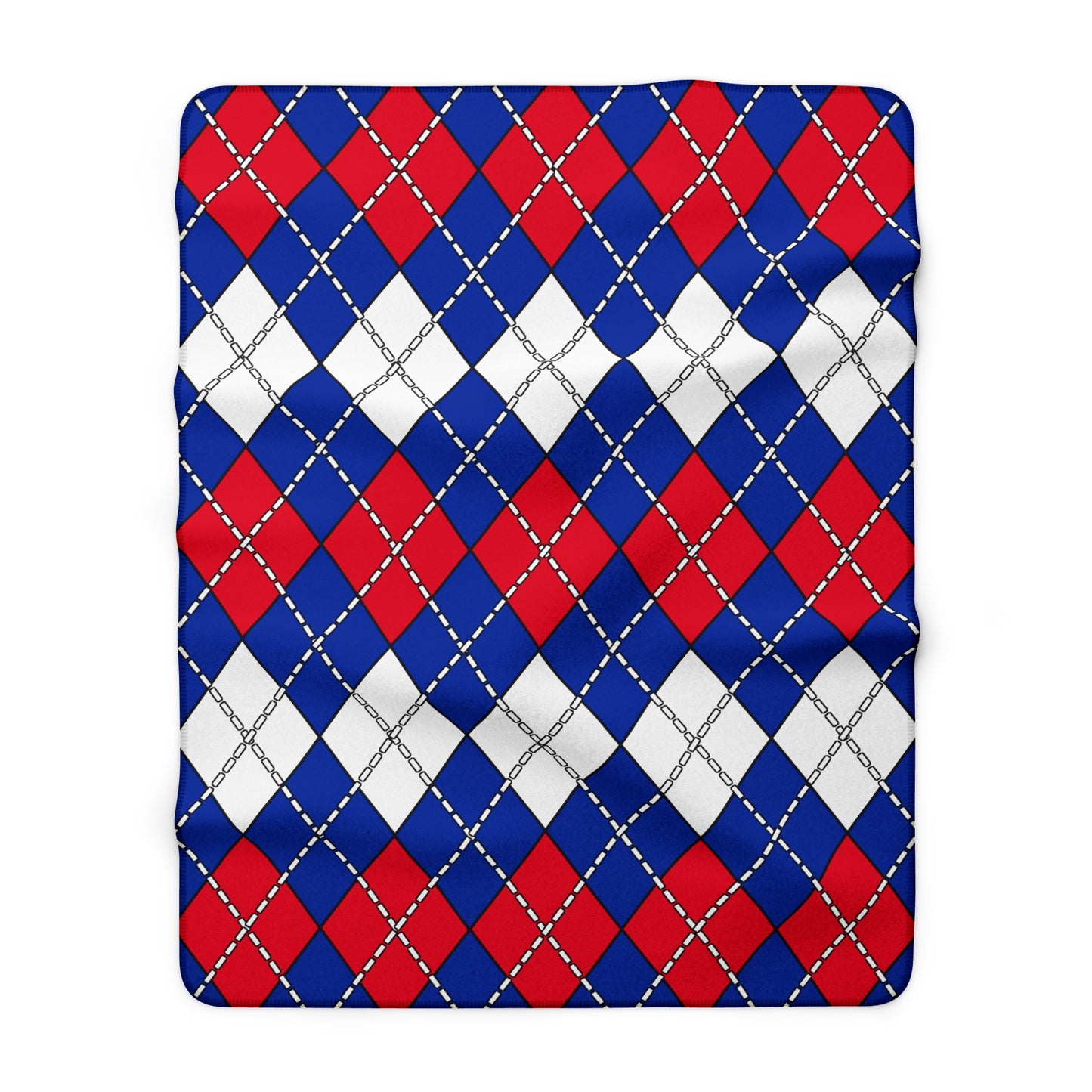 Cambodia Retro Argyle Blanket Throw
