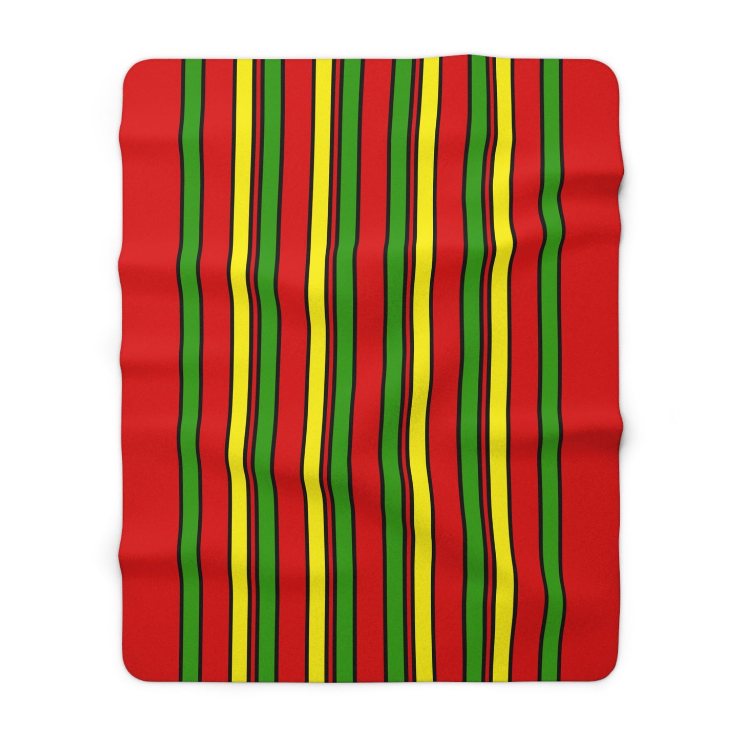 Burkina Faso Retro Stripes Blanket Throw