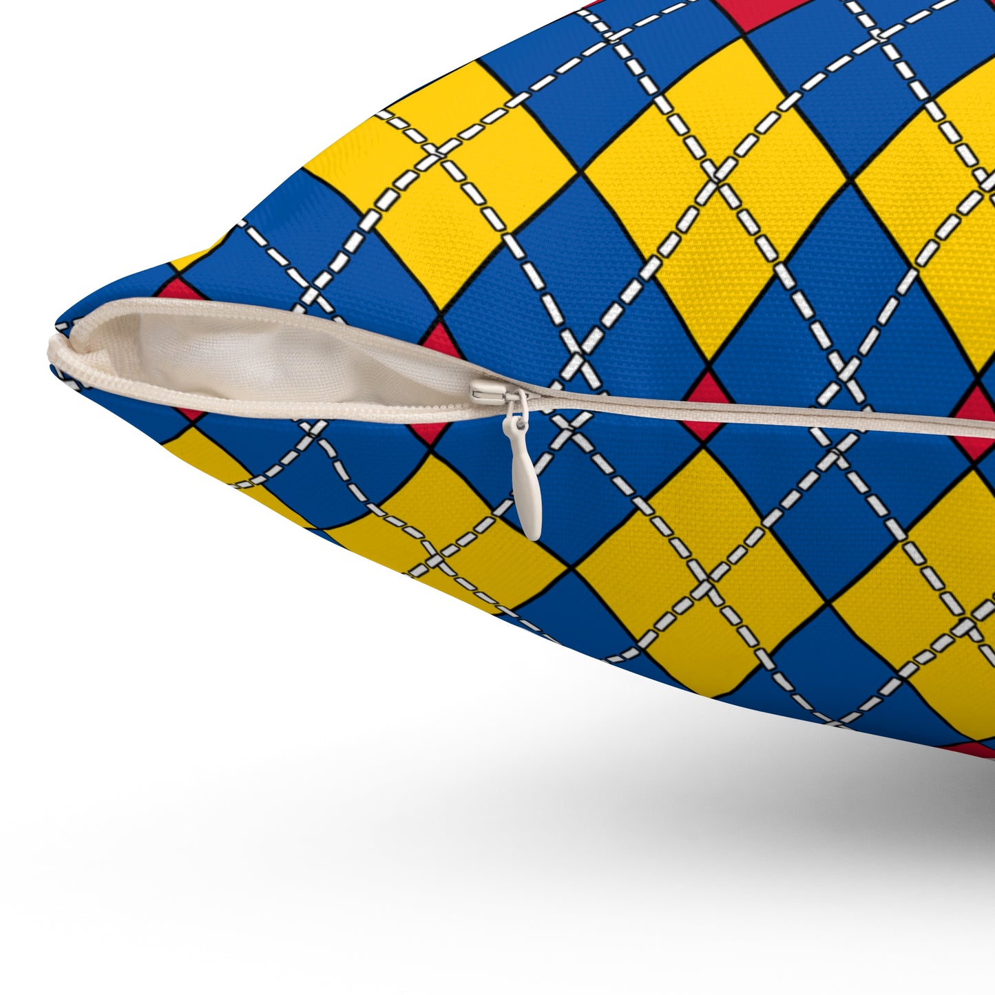 Aland Islands Retro Argyle Cushion Pillow