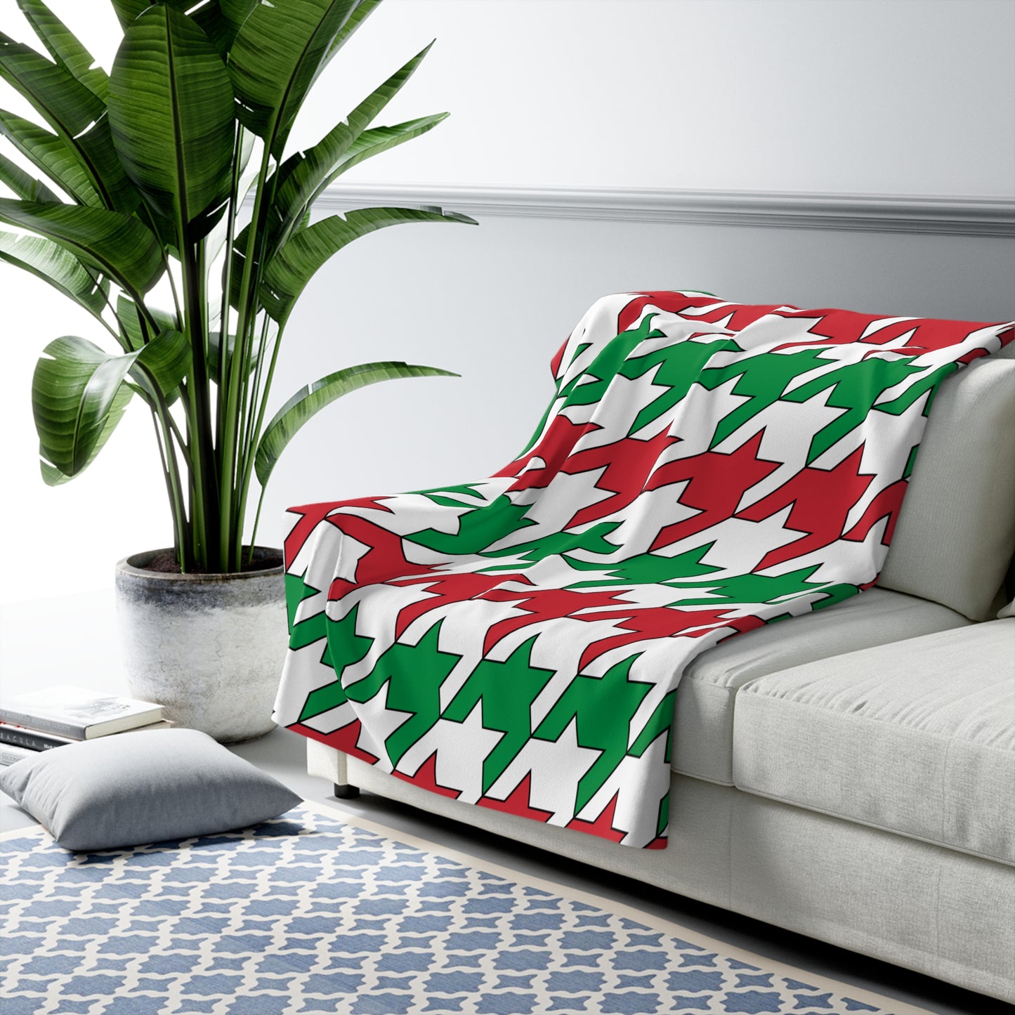 Italy Retro Houndstooth Blanket Throw