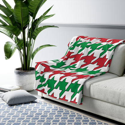 Italy Retro Houndstooth Blanket Throw