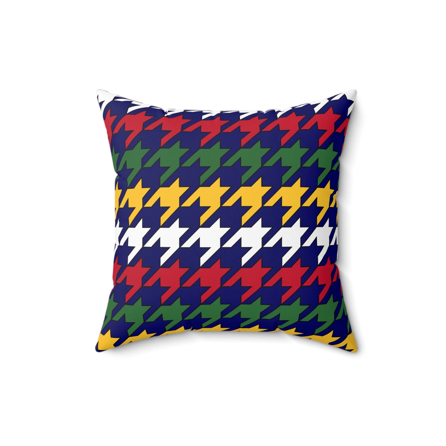 British Virgin Islands Retro Houndstooth Cushion Pillow