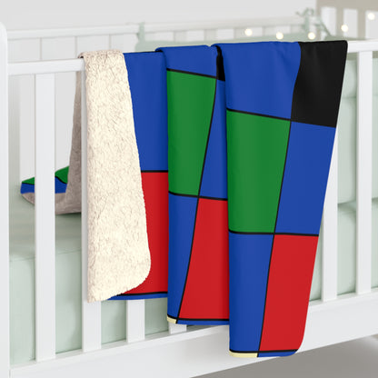 South Sudan Retro Check Blanket Throw