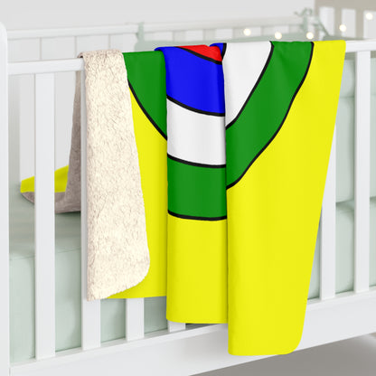 Central African Republic Retro Target Blanket Throw
