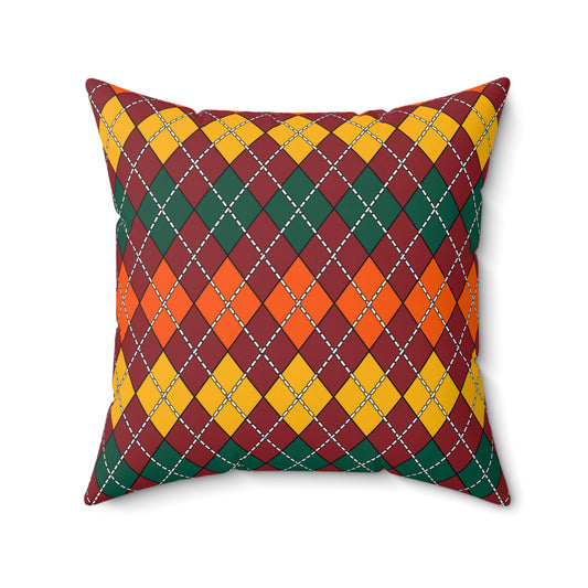 Sri Lanka Retro Argyle Cushion Pillow