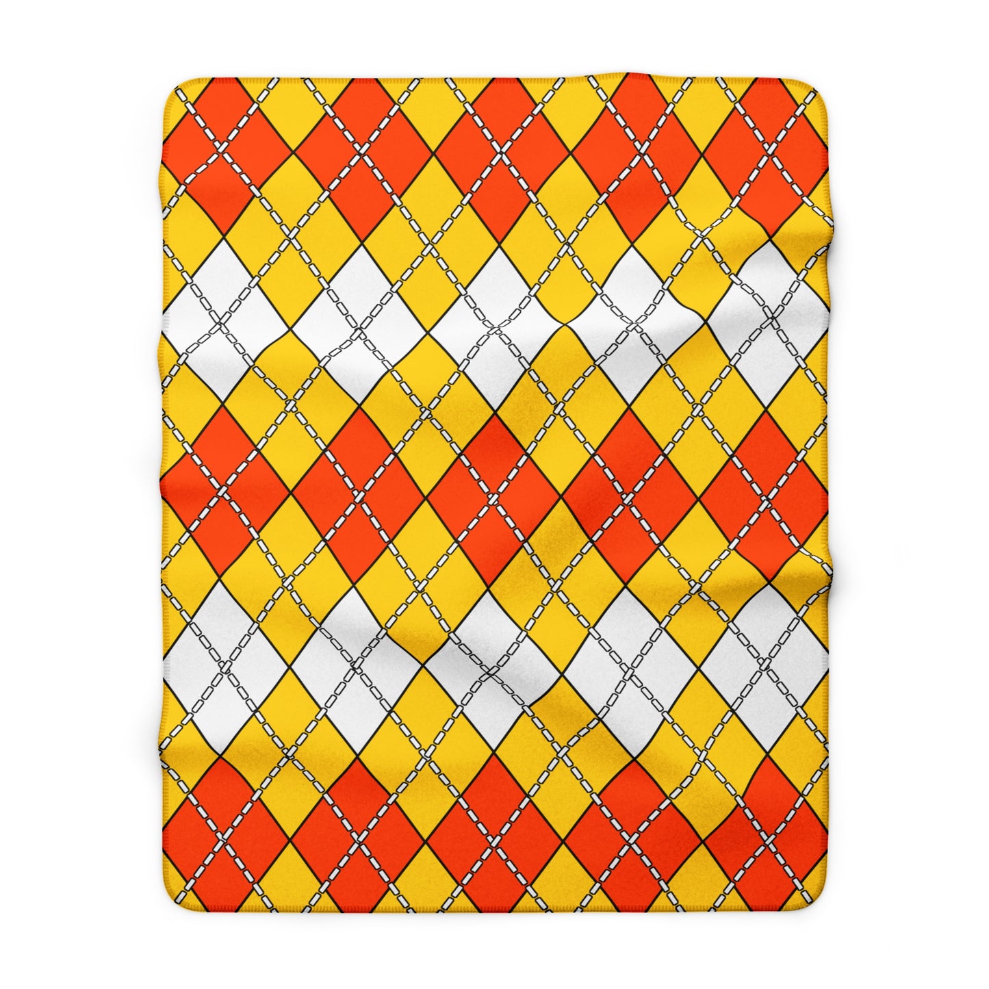 Bhutan Retro Argyle Blanket Throw
