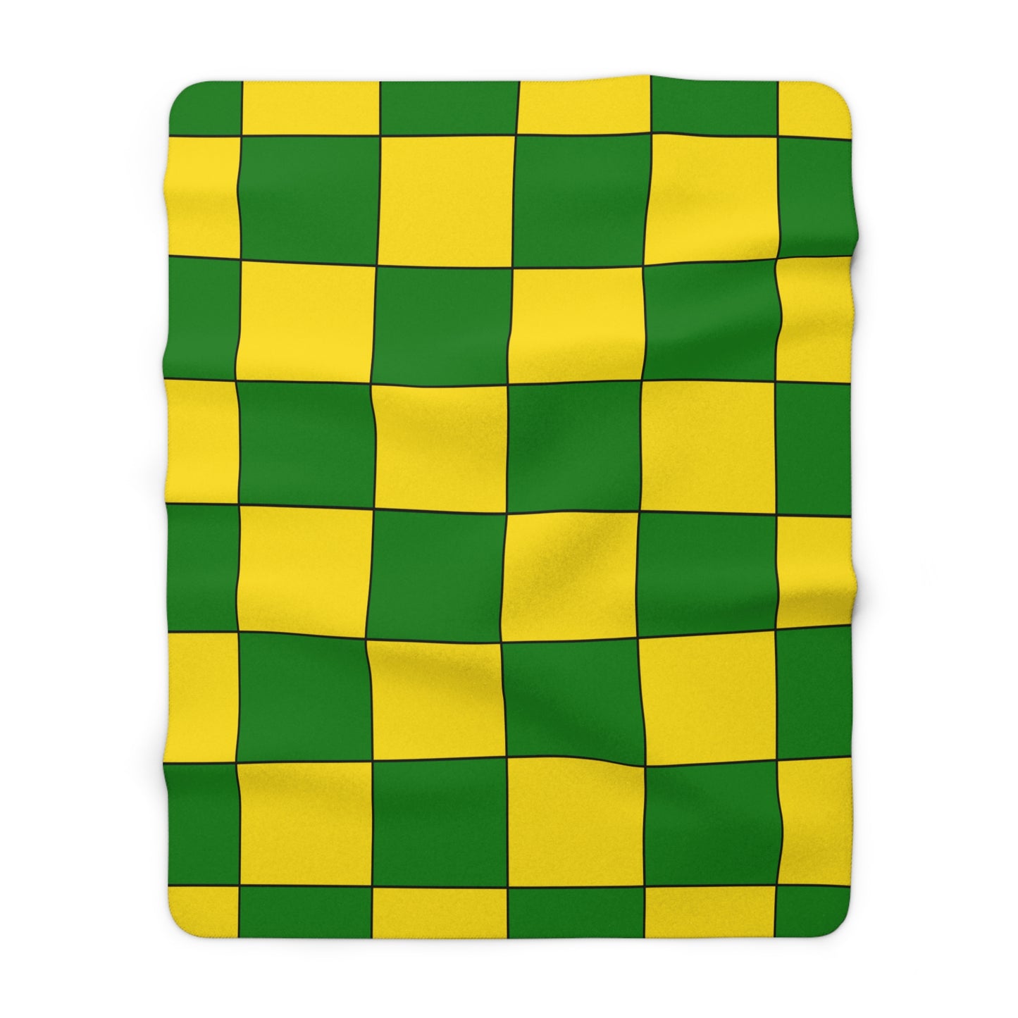 Cocos Islands Retro Check Blanket Throw