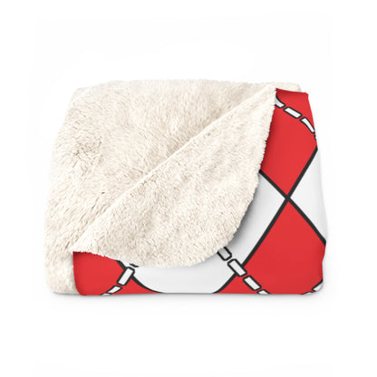 Slovakia Retro Argyle Blanket Throw